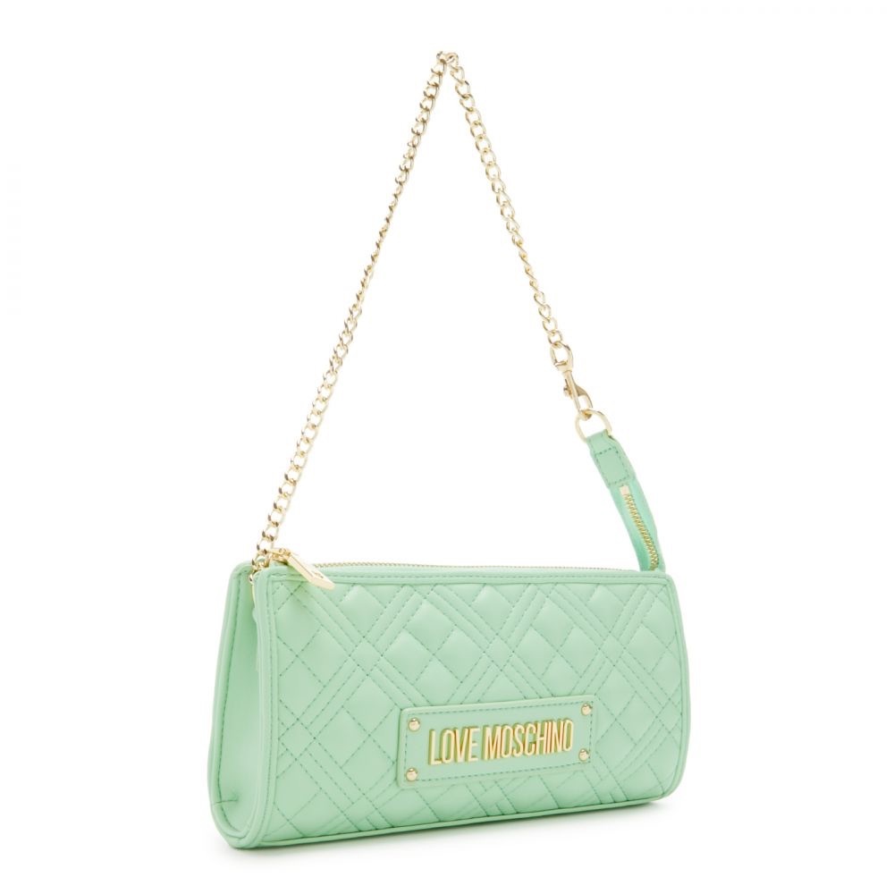 LOVE MOSCHINO Logo Plaque Quilted Shoulder Bag - NWT